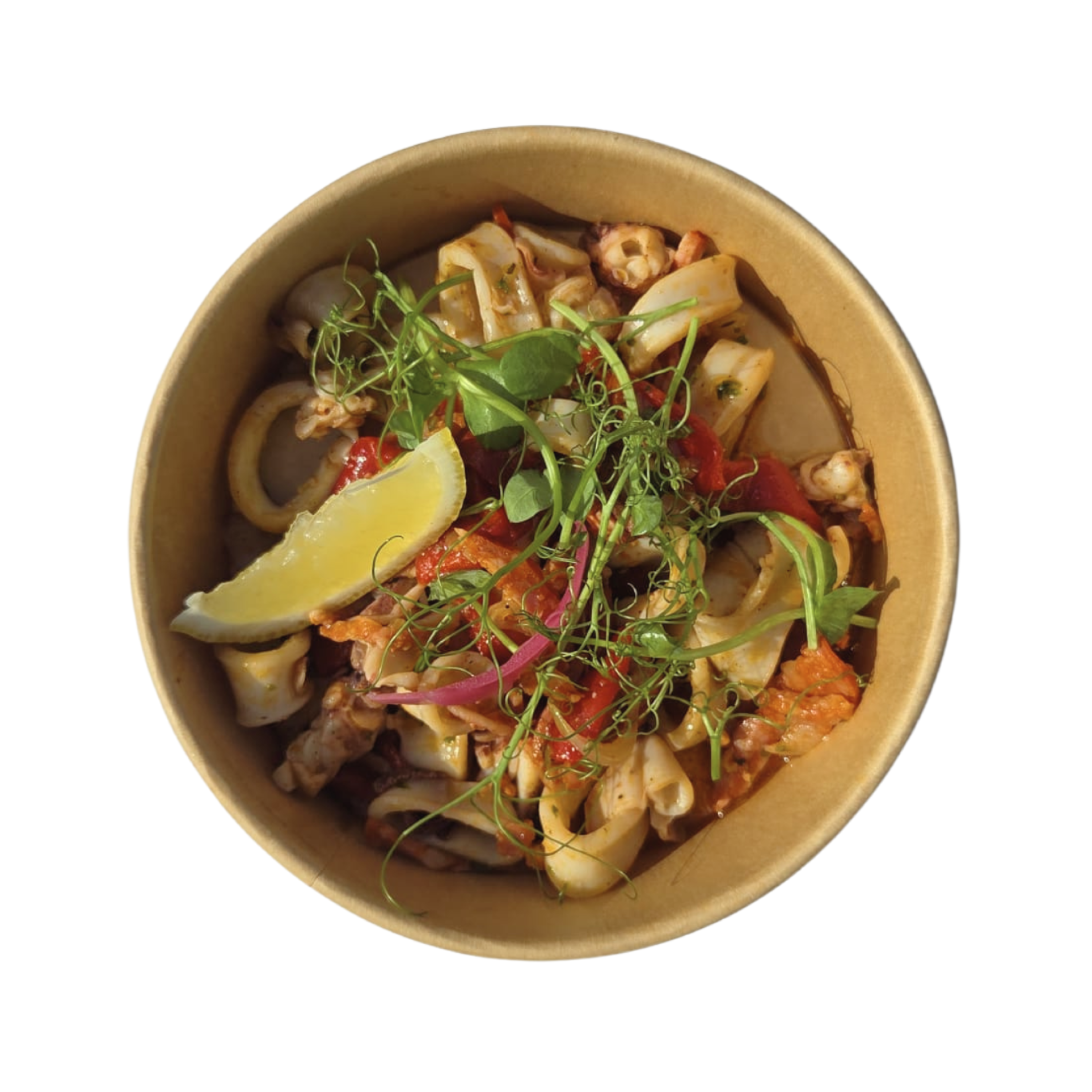 Salade D Encornet Chorizo Poivrons Vinaigrette D Agrumes Site