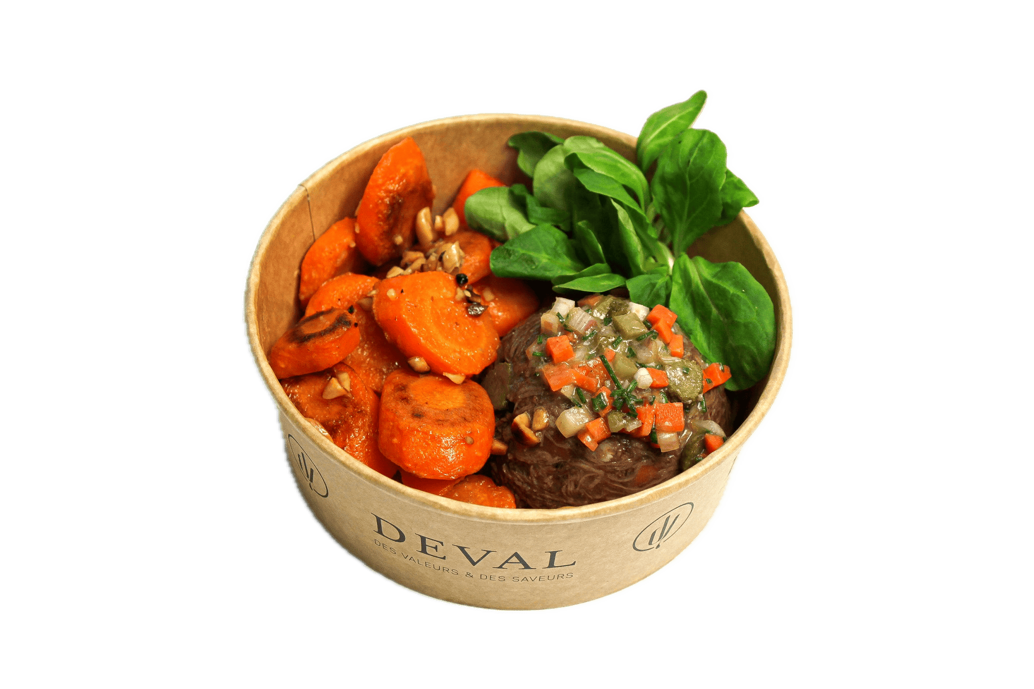 Paleron De Boeuf En Presse Vinaigrette Au Jus De Cuisson Carottes  En Salade Avec Arrie Re Plan Supprime 