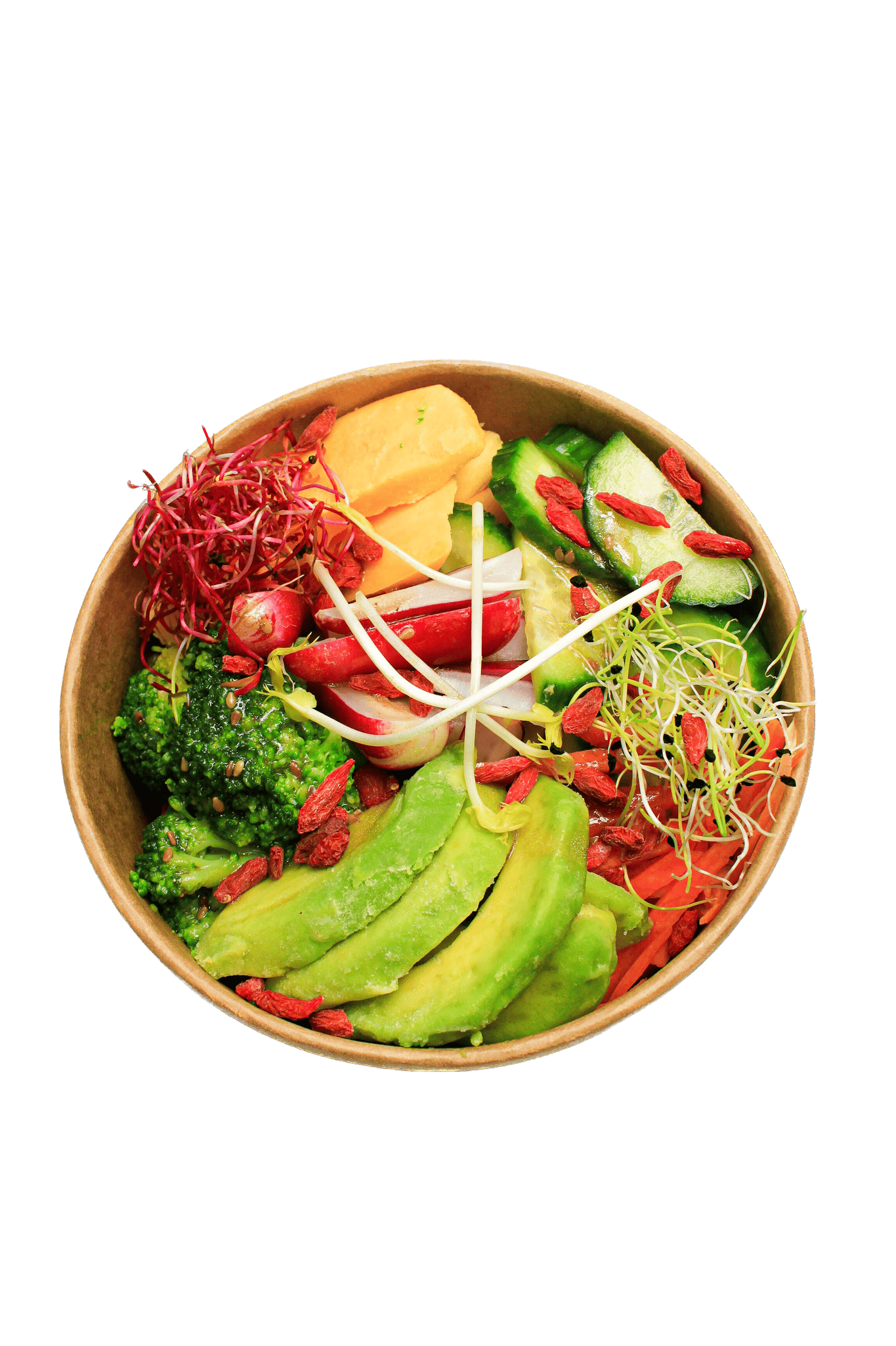 Poke Bowl Veggie Avec Arrie Re Plan Supprime 